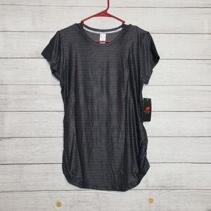 NWT‎ NEW BALANCE NB Dry Space Dye Short Sleeve Striped Tee Women's Large